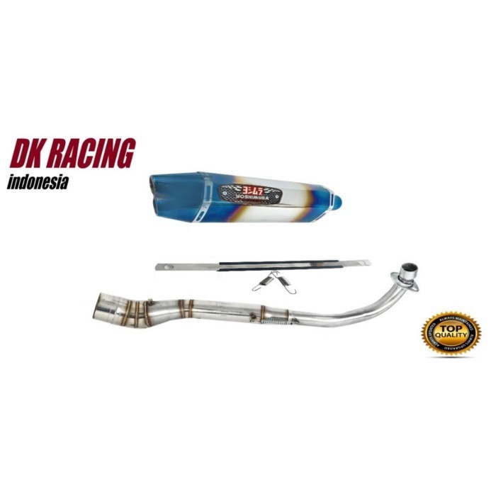 ✅New Ori Knalpot Racing Yamaha Vega R Yoshimura R77 Blue Terbaru
