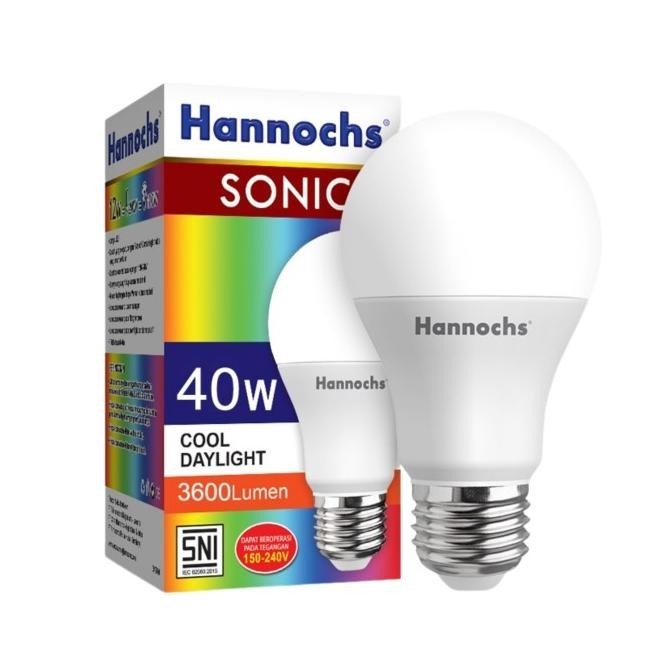 TERBARU - Bola Lampu Led Hannochs Sonic 40 Watt Bohlam Hannochs Led Sonic 40 W