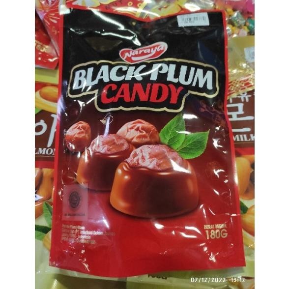 

TRE Naraya black plum candy permen buah plum gula merah cemilan import malaysia imlek sincia 180gr halal vegetarian vegan TERLARIS