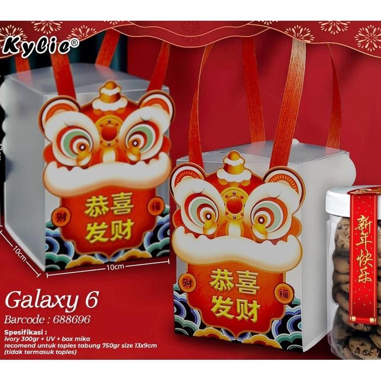 

TRE Box Cookies Imlek (Per 10pc) Untuk 1 Jar. Packaging Chinese New Year Tenteng TERLARIS