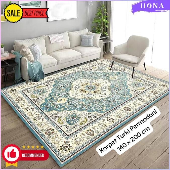 KARPET PERMADANI TURKI PREMIUM Ruang Tamu Besar Tebal Halus Anti Slip