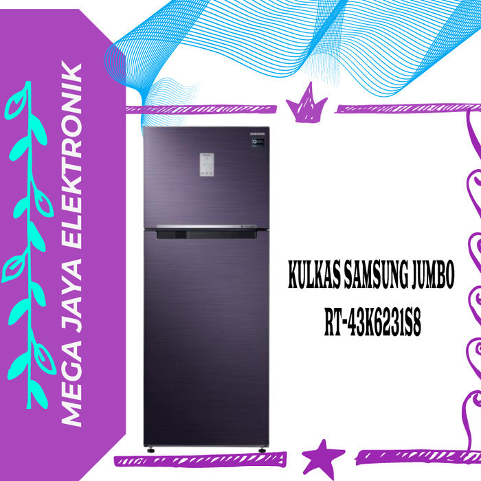 [Baru] Kulkas Samsung 2Pintu Digital Inverter Jumbo Rt-43K6231S8 Berkualitas