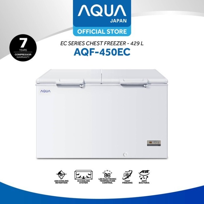 [Baru] Chest Freezer Aqua 450 Liter Aqf-450Ec Limited