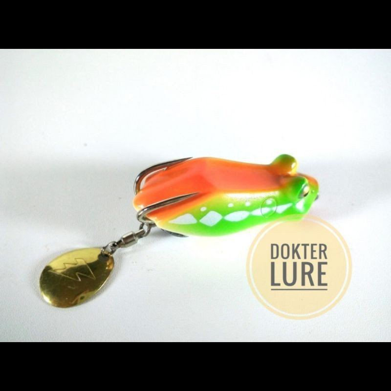 LURE Soft Frog STORM BASHO 9.5gr WTD Geol Umpan Casting Gabus Toman