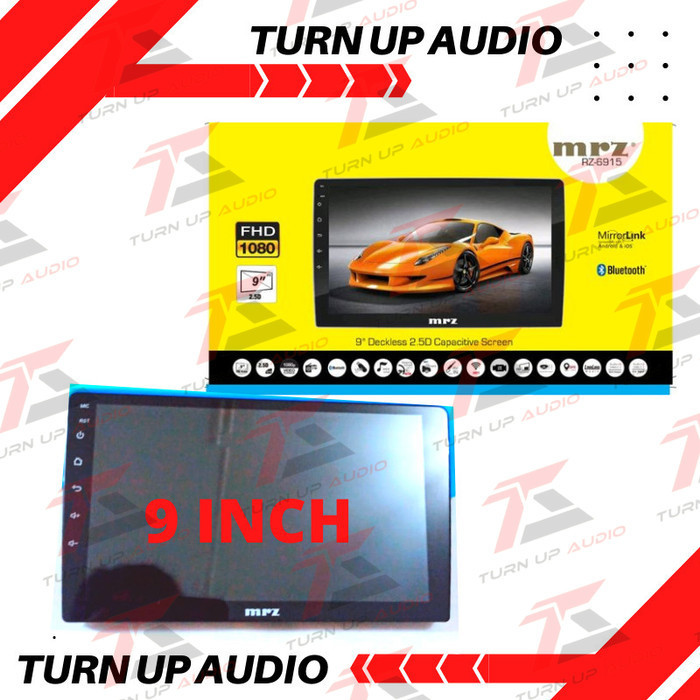 ✨Ori Headunit Android Double Din Head Unit Tape Mobil Mrz Rz 6915 - 9 Inch Terbaru