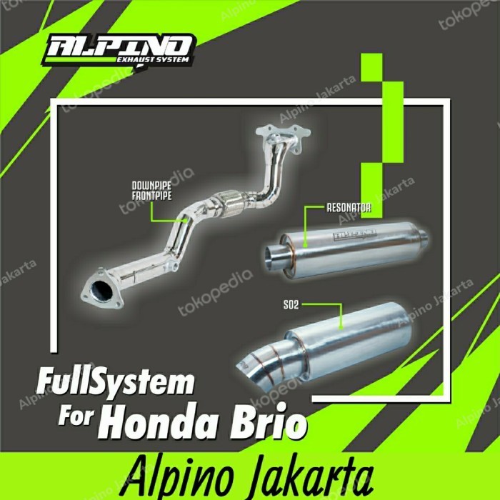 [New] Fullset Brio Alpino So2 Downpipe Brio  Alpino So2 Resonator Alpino Berkualitas