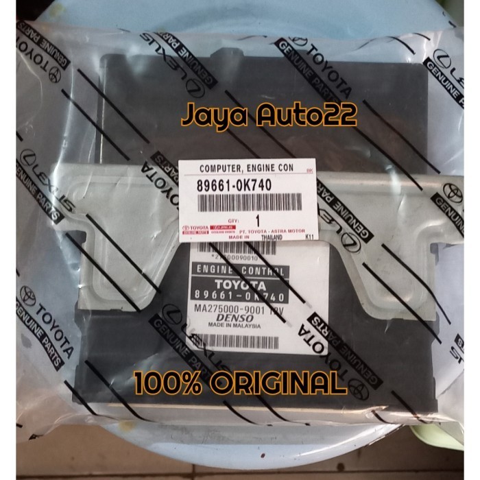 [New] Engine Control Toyota Innova Bensin E-G-V 2006 2007 89661-Ok740-0K740 Limited