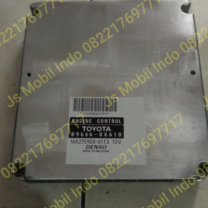 [New] Ecu Komputer Computer Toyota Hilux Diesel Matic 89666-0K610 Original Terbaru