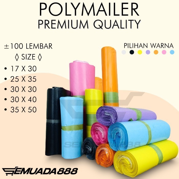 

Plastik Amplop Polymailer Polimailer 35 X 50 Semiglossy Isi 50 Lembar