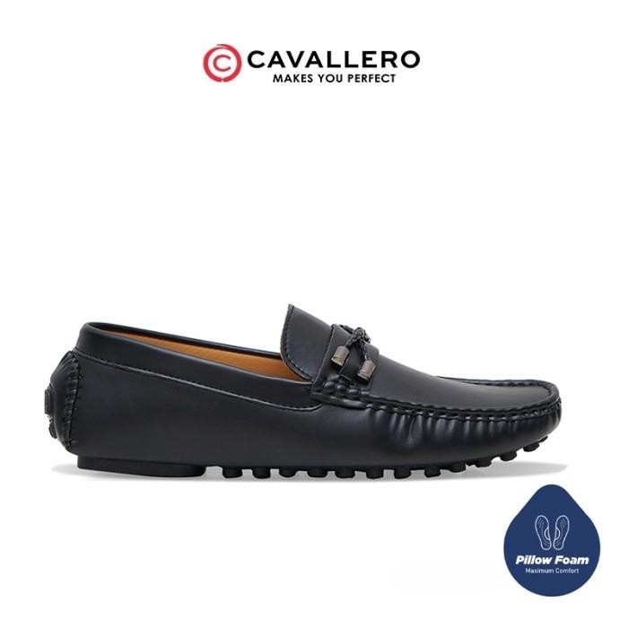 BISA COD - SEPATU PRIA CASUAL LOAFERS CAVALLERO OSVALDO HITAM