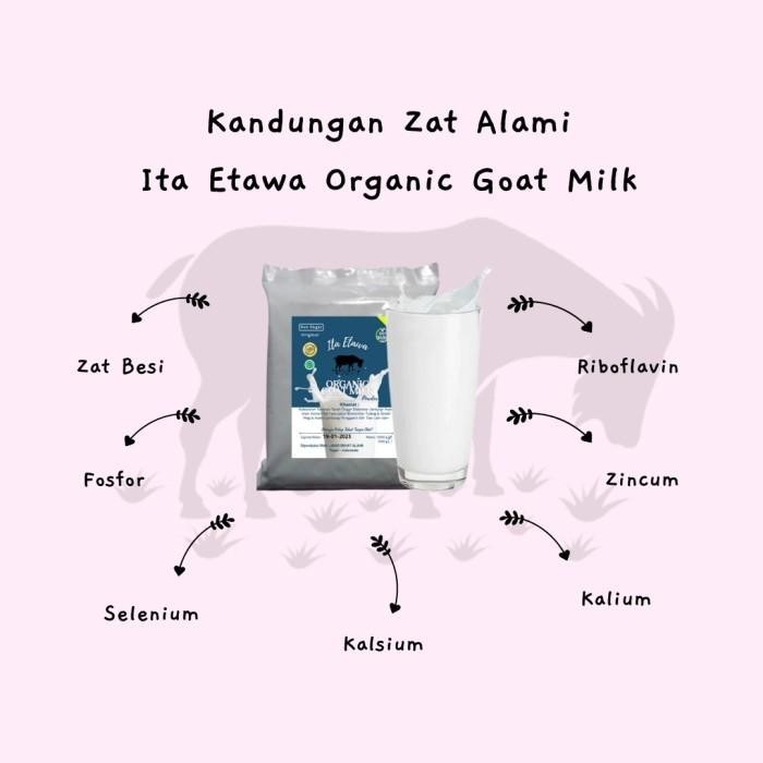 

TERBAIK SUSU KAMBING PREMIUM ITA ETAWA GOAT MILK POWDER 1 KG