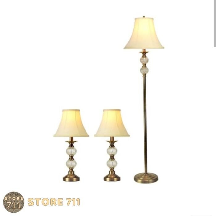 EGLARE LAMPU SET HIAS DWELLA ANTIQBRASS ISI 3 PCS