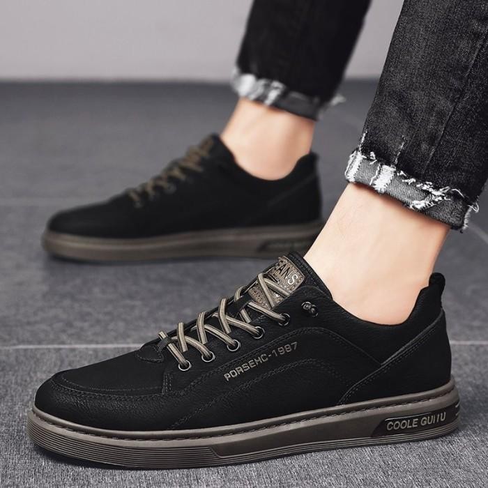 BISA COD - LEEDOO SEPATU CASUAL SNEAKERS PRIA SEPATU FORMAL KULIT PRIA MC421