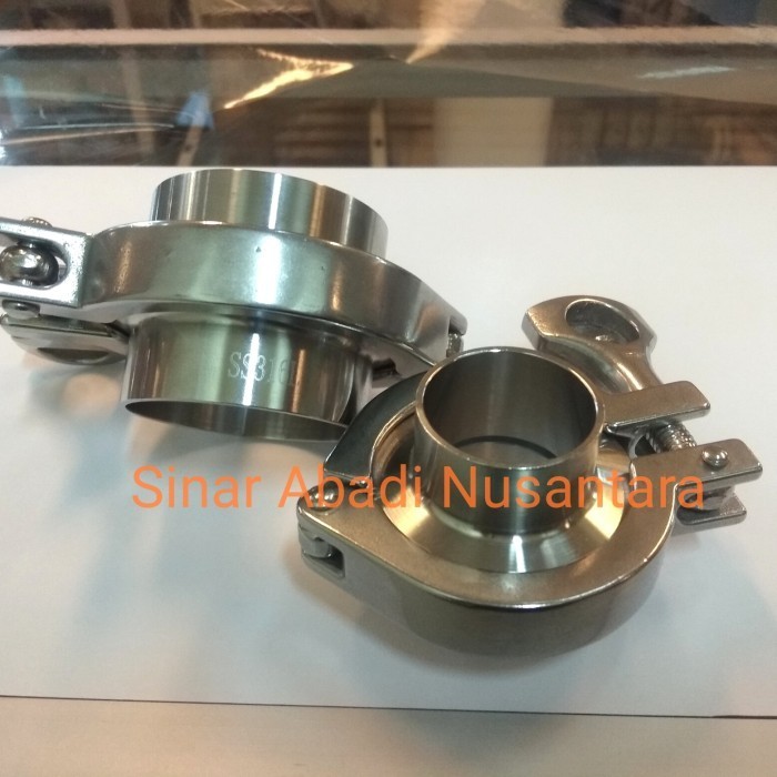 ✨COD Clam Ferrule Sanitary Ss 316 Dia 2 1/2 Inch Ferrule Complate Ss316 Berkualitas