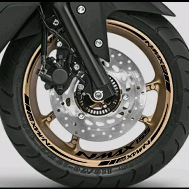 STICKER VELG NMAX VELG GOLD STICKER BLACK