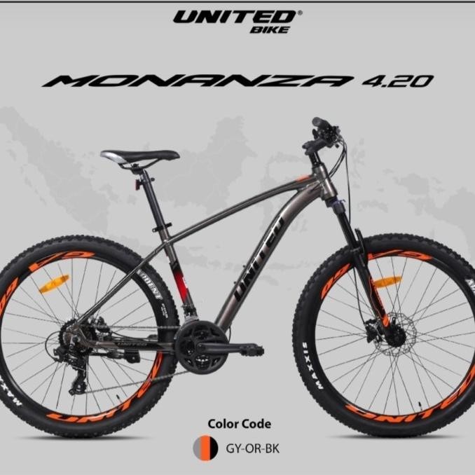 Sepeda MTB 27,5 Inch UNITED MONANZA 4.00 FRAME ALLOY