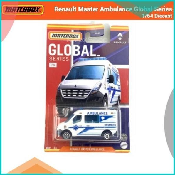 Matchbox Renault Master Ambulance Global Series 1/64 Diecast HCL41-B 1