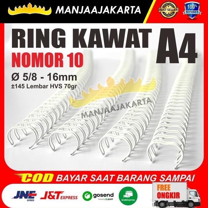 

TERBARU - Kawat Spiral Buku A4 Ukuran 5/8 No 10 Ring Jilid Spiral Lubang Besar