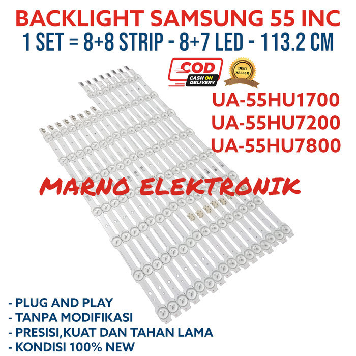 Backlight Samsung 55 Inc Ua55Hu1700 Ua55Hu7200 Ua 55Hu7800 Bl Lampu Best