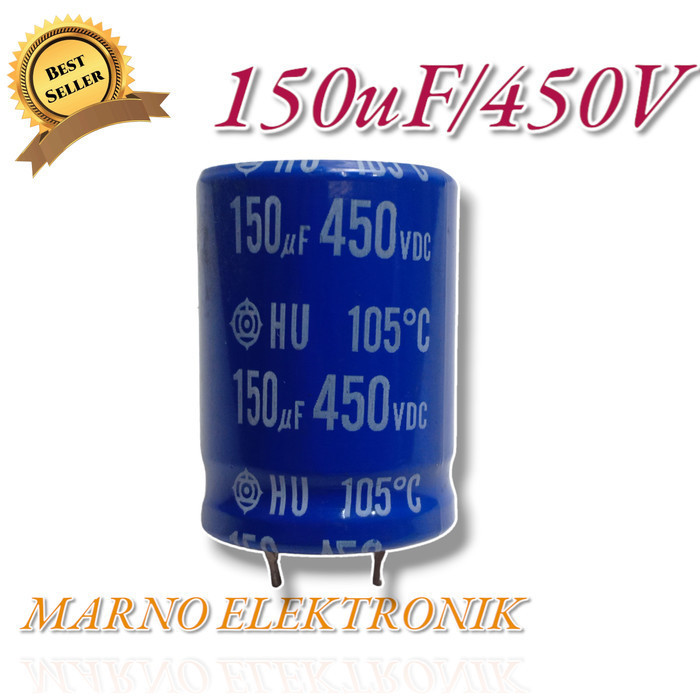 Elco Capasitor 150Uf 450V 150 Uf 450 V 150 Mikro Micro Kapasitor Volt Best