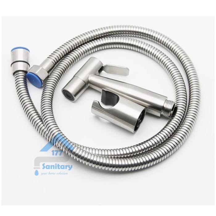 Paket Jet Shower Kloset Stainless 304 Murah 04 & Stop Kran T Stenlis Best