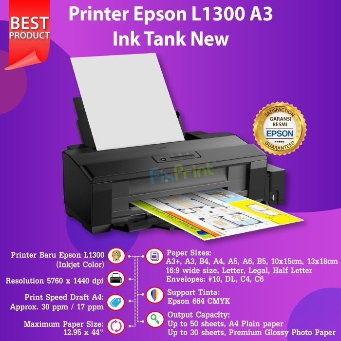 Printer Epsn L 1300 A3 L1300 Best