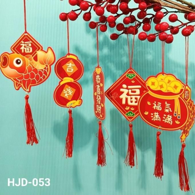 

Big Sale Gantungan Imlek Emas Fu 2 Susun Dekorasi Hiasan Parcel Imlek Tinsel Terbaik