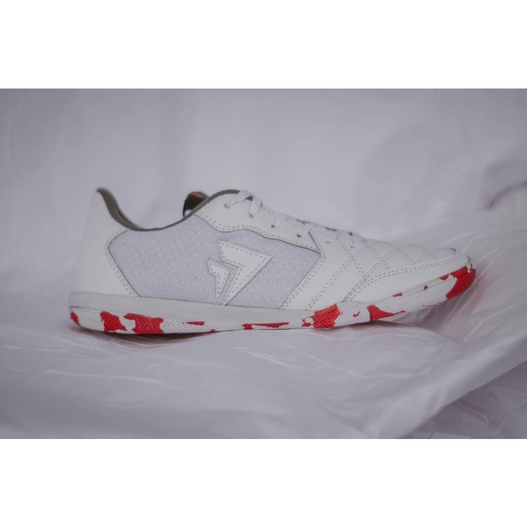 [MAD SPORT] SEPATU FUTSAL SEVSPO WHITE RED CAMO ORIGINAL 100% BISA COD