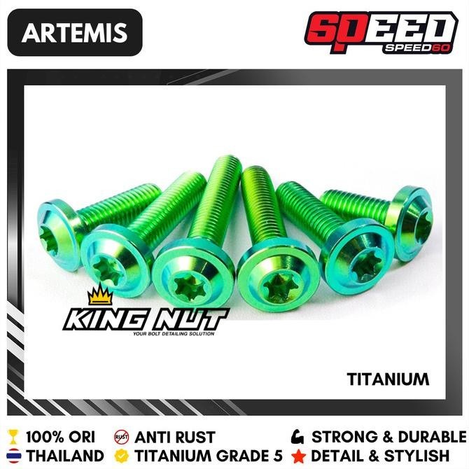 Titanium Probolt Baut Body Cover Injakan Vario 125 150 Grade 5 Kingnut