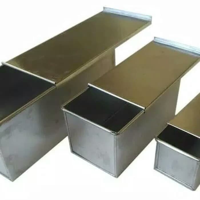 Cetakan Kue/ Loyang Roti Tawar Bread + Tutup Uk 28X12X12Cm