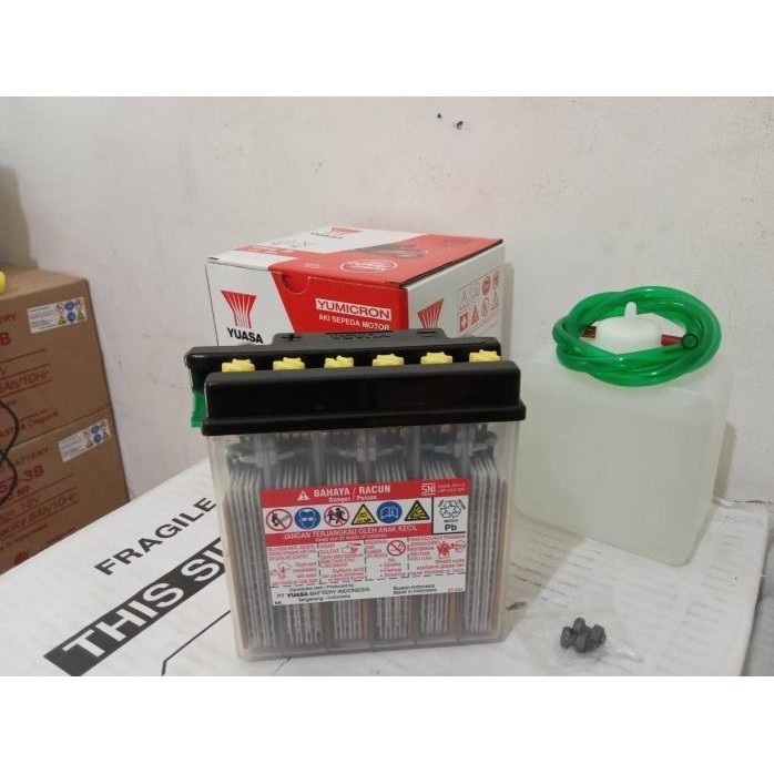 New Aki Motor Supra Fit, Astrea Grand, Megapro Lama, Fit X Yb5L-B Yuasa Gratis Ongkir