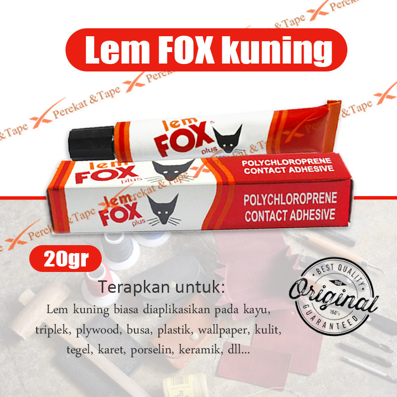 

Lem Fox Plus Kuning 20gr / Lem Kuning Tube / Lem Fox Murah