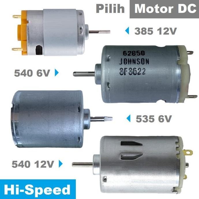 Dinamo High Speed Dc Motor Diy Mini Grinder Mesin Bor Gerinda 3 6 12 V