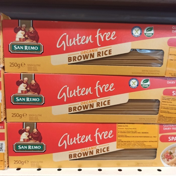 

Terbaru San Remo Gluten Free Organic Brown Rice Spaghetti 250Gr Promo Terlaris