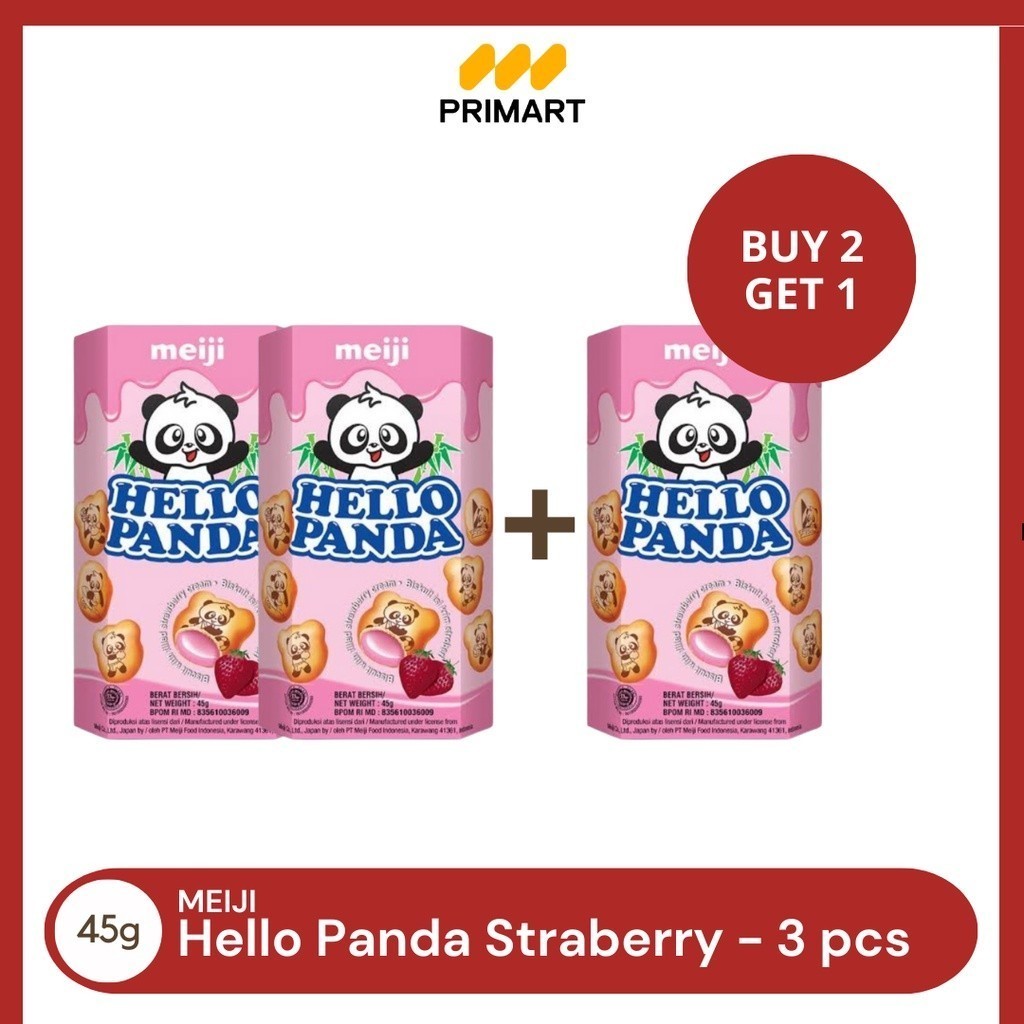 

Meiji Hello Panda Strawberry Bersalut 45gr Buy 2 Get 1 Free