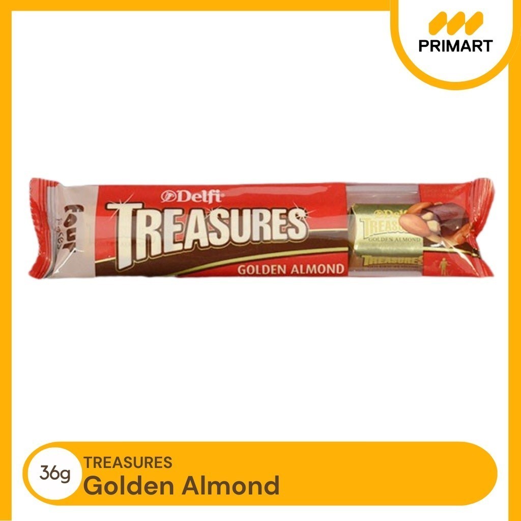 

Delfi Treasures Coklat Golden Almond 36g