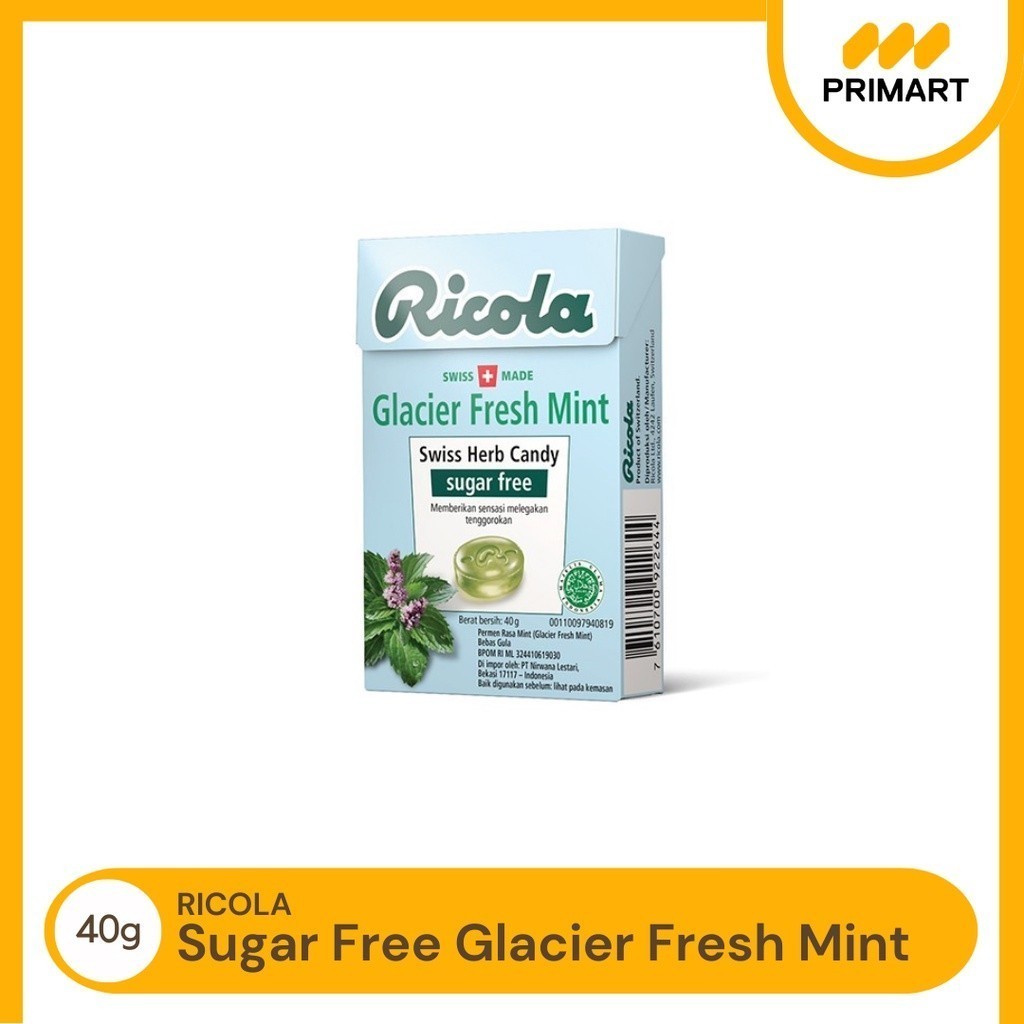 

Permen Ricola Glacier Mint 40 gr