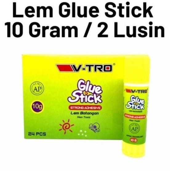 

(24pc) LEM GLUE STICK 10 GRAM / LEM STIK KERTAS / LEM BATANG KUNING