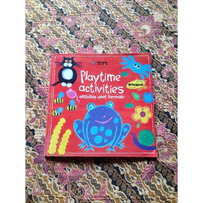 Buku Anak² Erlangga for Kids PLAYTIME ACTIVITIES Aktivitas Saat Bermain Bilingual