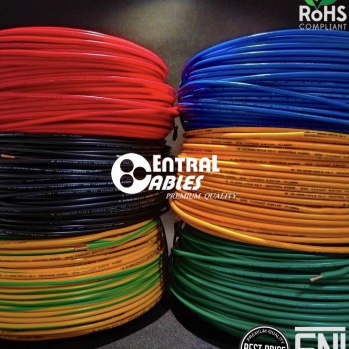 SNI CENTRAL KABEL NYA 4 Sqmm Meteran ( NYA 4mm NYA 1X4mm NYA 1x4 )