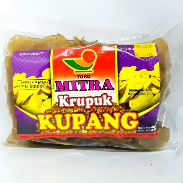 

#@#@#@#@] MITRA KERUPUK KUPANG 500gr KRUPUK ASLI OLEH SIDOARJO KERANG