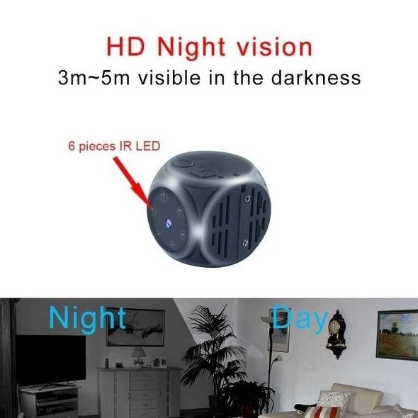 Baru Action Cam Spy Cam Kamera Mini Tersembunyi Hd 1080P Night Vision