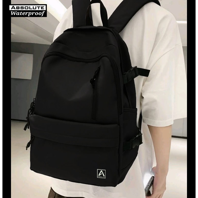 TAS LAPTOP KUAT ANTI AIR // ABSOLUTE Tas Pria Wanita Waterproof Tas Ransel Pria Wanita Tas Ransel