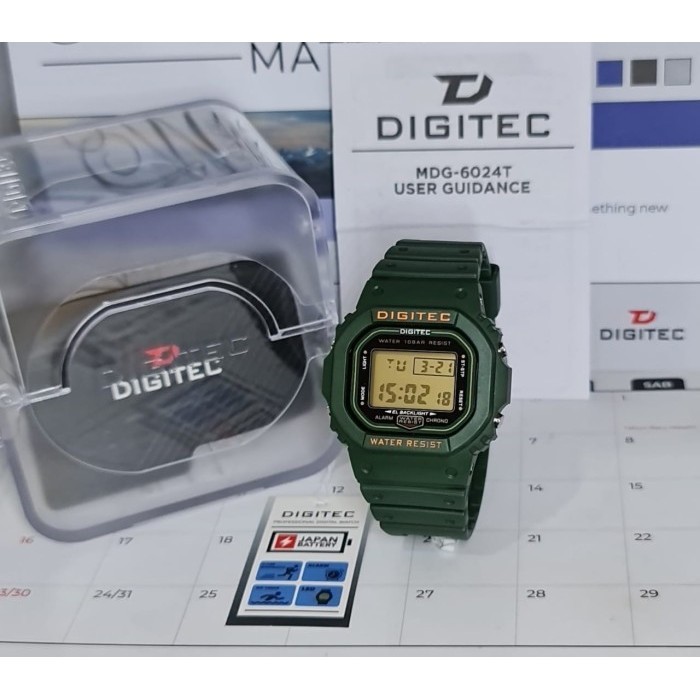 Baru Jam Tangan Digital Pria Digitec Mdg-6024T Mdg6024T Original Terbaik