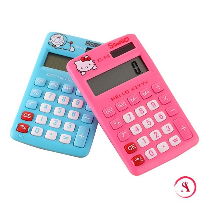 

monggo] KALKULATOR MINI KARAKTER LUCU DORAEMON & HELLOKITTY