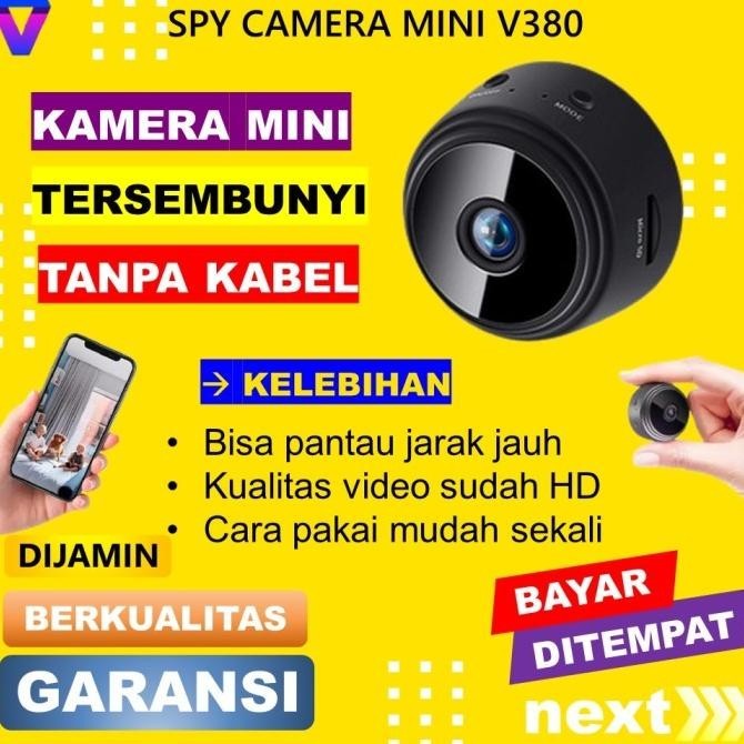 Baru KAMERA CCTV MINI TERSEMBUNYI TANPA KABEL SPY CAMERA PENGINTAI KECIL