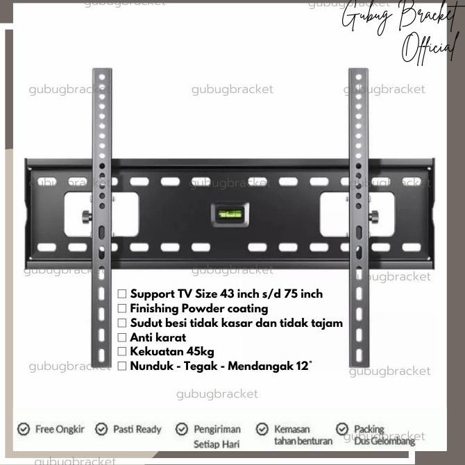 bracket tv braket tv breket tv 80 75 70 65 60 55 inch import premium