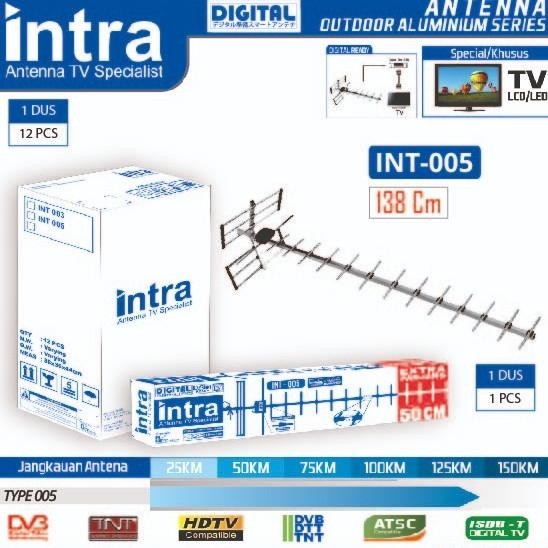 NEW ANTENA TV OUTDOOR ANALOG &amp; DIGITAL INTRA INT-005