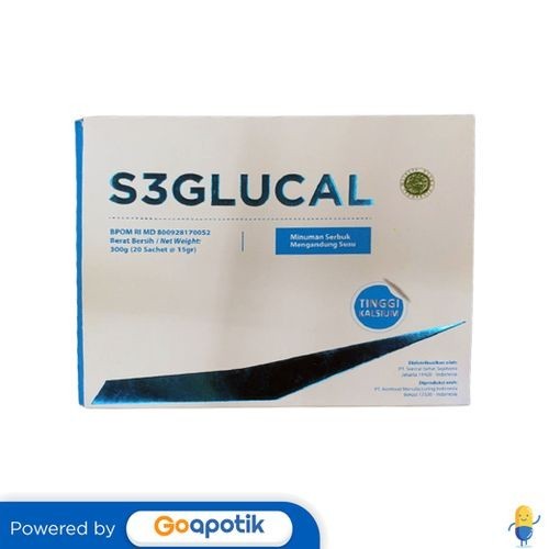 

S3GLUCAL SUSU BUBUK 20 GRAM BOX 15 SACHET