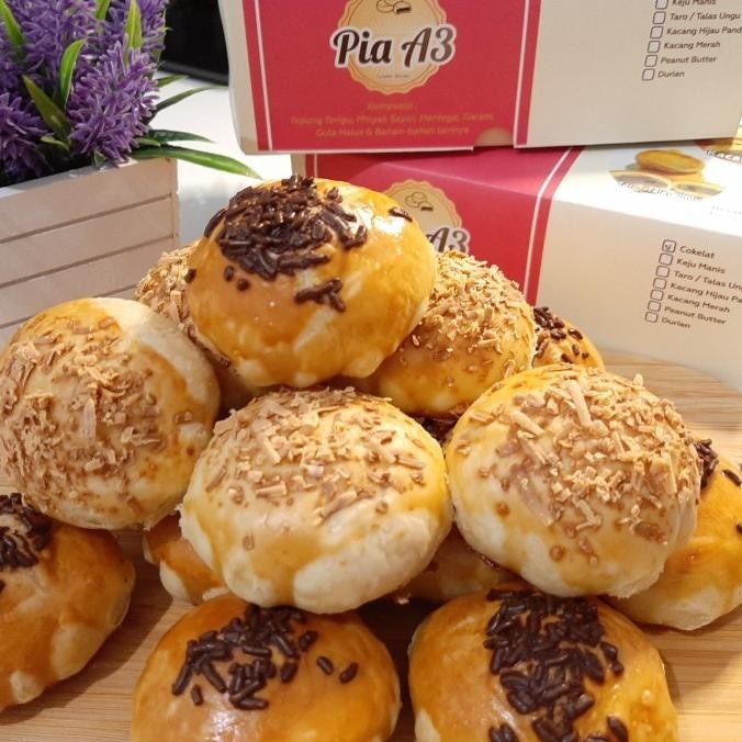 

Kue Pia A3 (Bakpia) Homemade Golden Brown Spesial Isi 15 pcs HC